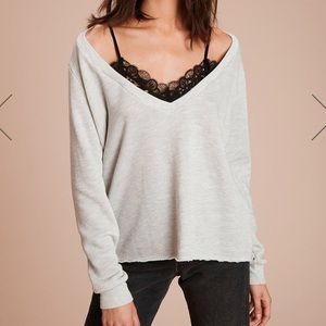 Nation LTD layered sweatshirt look